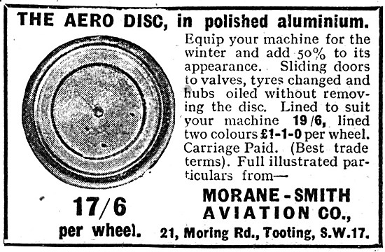 Morane-Smith Polished Aluminium Wheel Discs                      