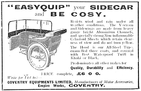Easyquip Sidecar Screens 1924 Products                           