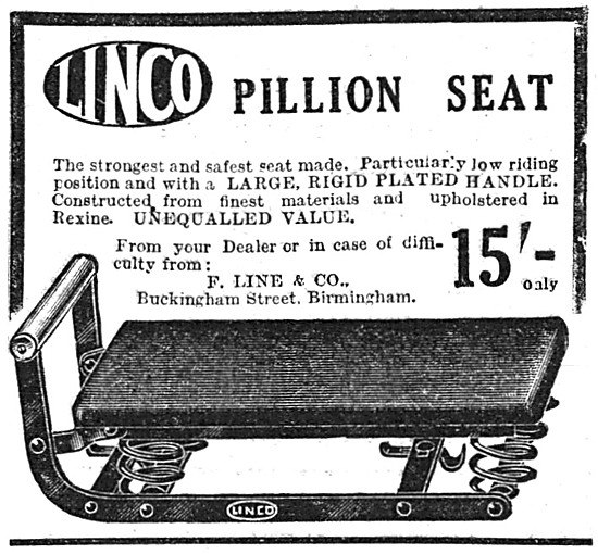 1925 Linco Pillion Seat                                          