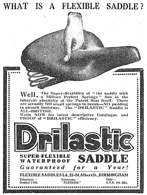 Drilastic Super-Flexible Waterproof Motorcycle Saddles           