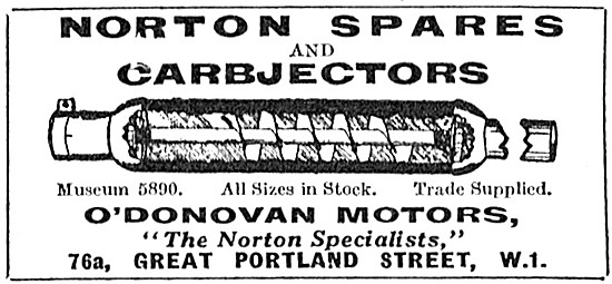 1927 Norton Carbjector Exhaust                                   