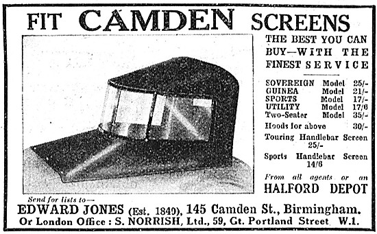 Camden Sidecar Screens & Hoods                                   