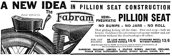 Fabram Semi-Pneumatic Pillion Seats                              