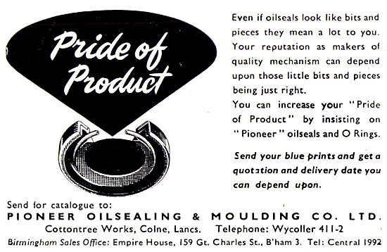 Pioneer Oil Seals For Motor Cycle Engines                        