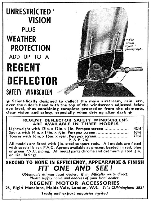 Regent Deflector Safety Windscreens                              