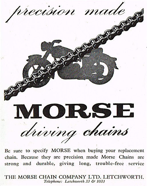 Morse Motor Cycle Driving Chains                                 