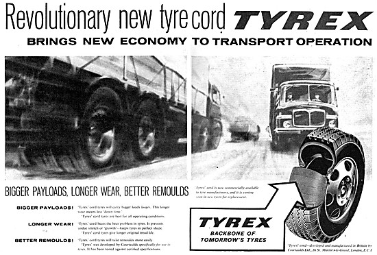 Courtaulds Tyrex Tyre Cord Material                              