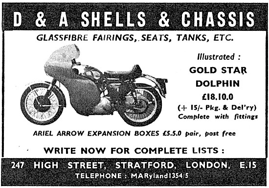 D.& A.Shells & Chassis Motorcycle Farings & Accessories          