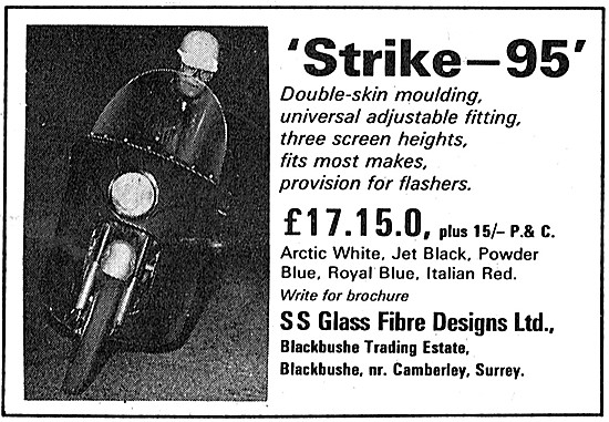 1965 SS Strike 95 Motorcycle Fairing                             