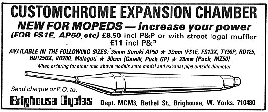 Brighouse Customchrome Expansion Chambers                        