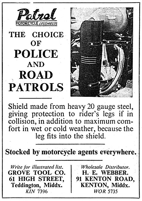 Patrol Motorcycle Legshields - Patrol Moped Legshields           