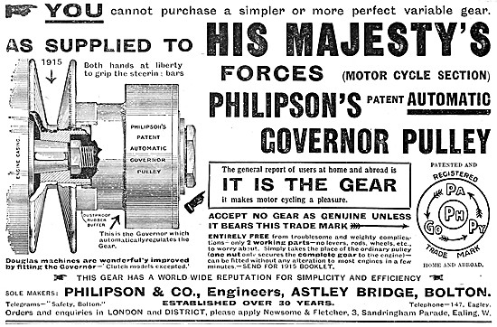 Philipson Automatic Governer Drive Pulley - Philipson Pulley     