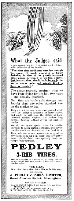 Pedley Motor Cycle Tyres                                         