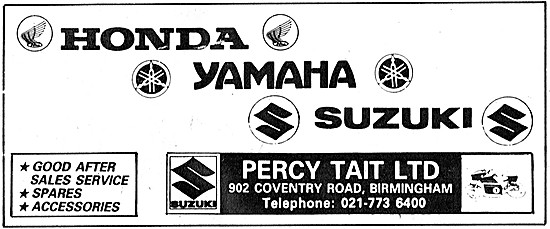 Percy Tait Motor Cycle Sales & Service                           