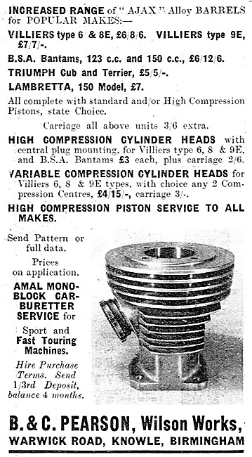 Ajax Aluminium Barrels & High Compression Conversions All Makes  