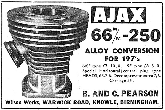 Ajax Alloy High Compression Conversion Sets For Villiers 197s    