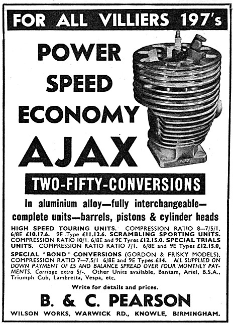  Ajax Villiers High Performance Cylinder Conversions             