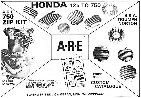A.R.E. Performance Parts For Motorcycles                         