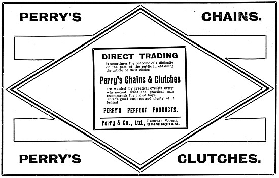 Perry Chains & Clutches 1906 Advert                              