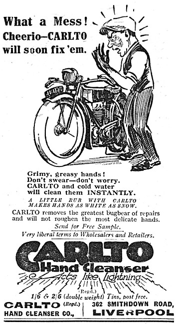 Carlto Hand Cleanser 1925 Product Line                           