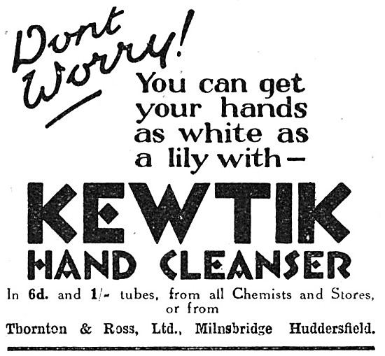 Kewtik Hand Cleanser 1928                                        