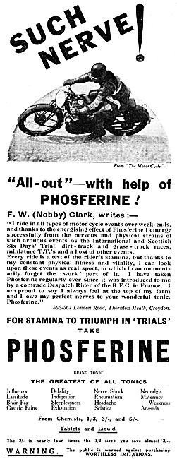 Phosferine Pick-Me-Up Tonic 1933                                 