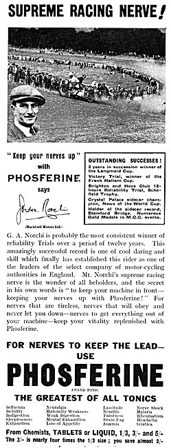 1934 Phosferine Nerve Tonic Advert                               