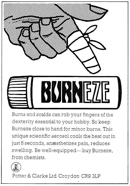 Burneze Burns Ointment 1972                                      