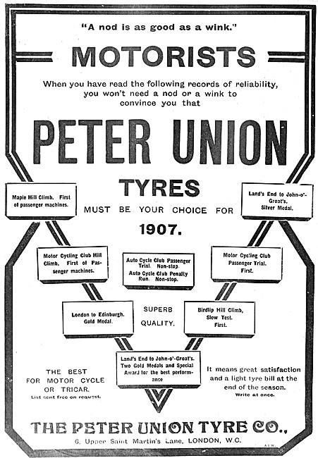 Peter Union Tyres - Peter Union Motor Cycle Tyres                