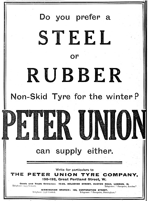 Peter Union Motor Cycle Tyres                                    