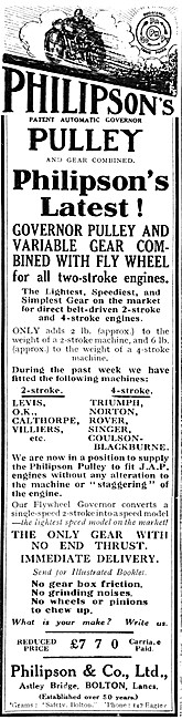 Philipsons Automatic Governer Pulley - Philipson Pulley          