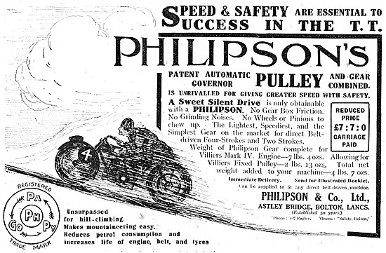 Philipsons Automatic Governer Pulley                             