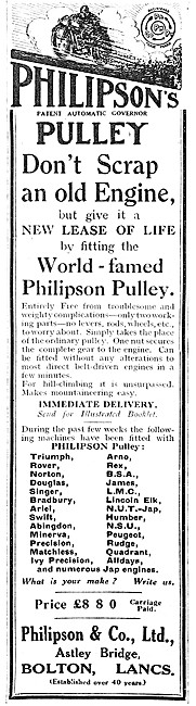 Philipsons Automatic Governer Pulley - Philipson Pulley          