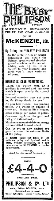 The Baby Philipson Automatic Governer Pulley                     