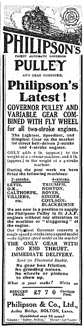 Philipsons Governer Pulley  - Philipson Pulley                   