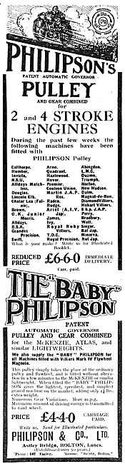 1923 Philipsons Automatic Governer Pulley And Gear Combined      