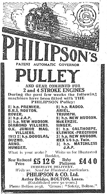 Philipsons Governer Pulley - Philipsons Pulley                   
