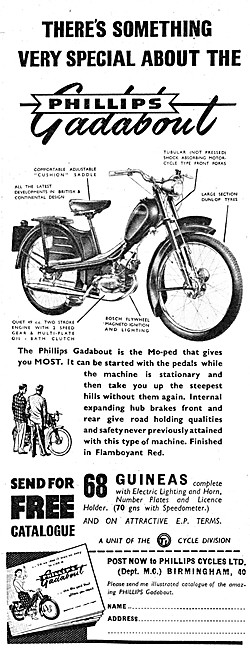 Phillips Gadabout Moped                                          