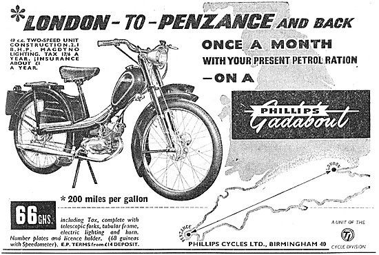 1957 Phillips Gadabout Moped                                     