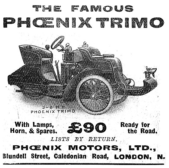 1908 Phoenix Trimo Tri Car                                       