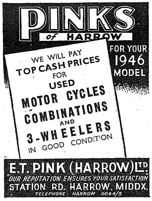 Pinks Of Harrow Motorcycle Sales & Service                       