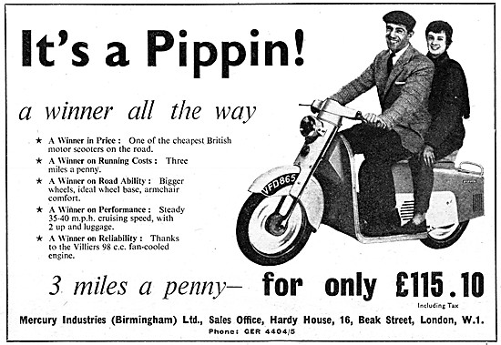 1958 Pippin Motor Scooter                                        