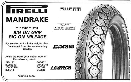 Pirelli Mandrake Motor Cycle Tyres                               