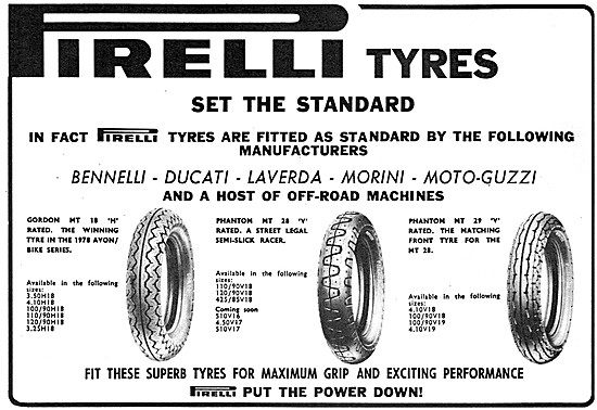 Pirelli Motor Cycle Tyres                                        