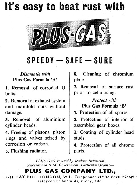 Plus Gas Anti-Corrosion Fluids                                   