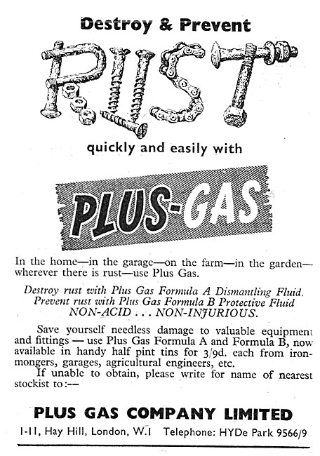 Plus Gas Anti-Corrosion Fluids - Plus Gas Rust Remover           