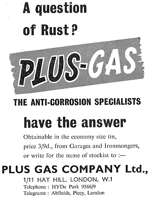 Plus Gas Anti-Corrosion Fluids                                   