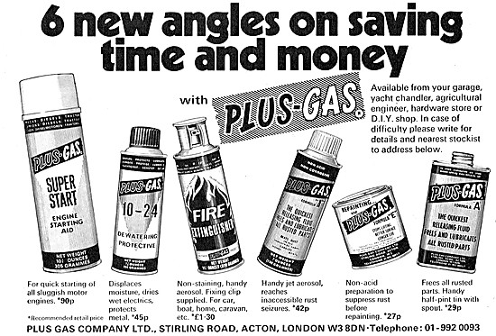 Plus Gas Super Start - Plus Gas Anti-Rust Products               