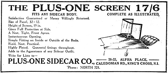 Plus One Sidecars & Accessories                                  