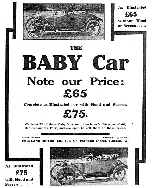 1912 Portland Baby Car                                           